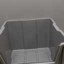 Akro-Mils 13017 Stak-N-Store Heavy Duty Stackable Open Front Plastic Storage Container Bin, (15-Inch x 20-Inch x 12-1/2-Inch), Gray, (Pack of 3)