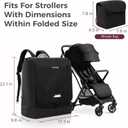 Momcozy Stroller Travel Bag for Airplane | Only Suit ClickGo Stroller | Compatible with Strollers Folded Dimensions of 22.1 X 17.3 X 9.8 In | Fit Most Major Brand | Hand-held Back-carrying