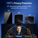 2 Pack for iPhone 15 Plus Privacy Screen Protector,Anti Spy HD Tempered Glass,9H+ Military Grade Shatterproof Screen Protector Full Coverage,Case Friendly, Easy Installtion