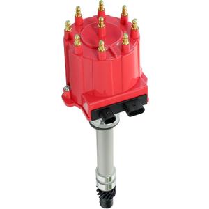 Ignition Distributor Compatible with 1987-1997 GMC Chevy 5.0L 5.7L 7.4L C/K Pickup Truck Van Big Blocks Small Blocks 305 350 454 HEI652R Red Cap