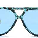 Willochra Vintage Oversized Pilot Shield Sunglasses Women Luxury Trendy Sun Glasses For Ladies Big Frame Eyewear 