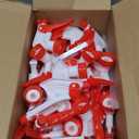 50 PCS Spray Nozzle for Bottles, Spray Bottle Nozzle Replacement, Adjustable Spray Bottle Tops with Mist Stream Sprayer, Trigger Bottle Sprayer Nozzles Fits Standard 28/410 Neck Bottles  Red