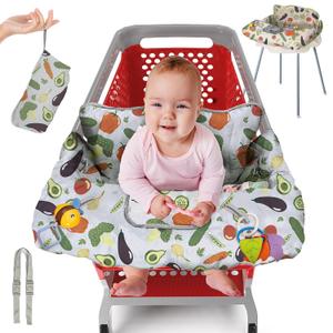 PILLANI Shopping Cart Cover for Baby, High Chair Cover for Restaurant Seat - Grocery Cart Cover for Baby Girl and Boy, Comfortable Cotton Buggy Covers for Babies - Padded Toddler Shopping Cart Cover (Vegetable) PILLANI Shopping Cart Cover for Baby, High Chair Cover for Restaurant Seat - Grocery Cart Cover for Baby Girl and Boy, Comfortable Cotton Buggy Covers for Babies - Padded Toddler Shopping Cart Cover (Vegetable)
