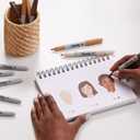 Sharpie Permanent Markers, Special Edition Portrait Colors, Fine Point, 12 Count - Assorted Skin Tone Shades