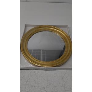18 Inch Round Mirror for Wall, Gold Metal Frame Circle Mirror, Round Bathroom Mirror for Wall Decor, Round Wall Mirror for Entryway, Vanity, Bedroom, Easy to Install