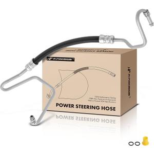 A-Premium Power Steering Hose Pressure Hose Line Assembly Compatible with GMC Savana 1500 2500 3500 & Chevrolet Express 1500 2500 3500, 1999 2000 2001 2002, 5.0L 5.7L, with O-ring, Pump To Rack