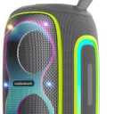 RadioShack Blue and Grey Wireless Speaker with RGB Lights, IPX5, 30W (Gray and Green)