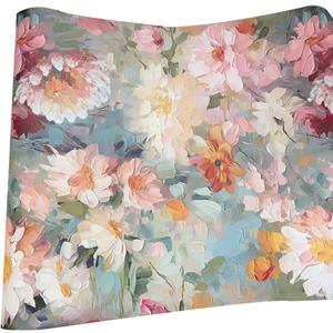 Vintage Ink Flowers Adhesive Shelf Paper Thick Drawer Liner Textured Floral Contact Paper Shelf Liners for Cabinets and Shelves Cabinets Dresser 17.3" x 78"