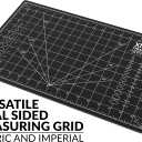XNM Premium Self Healing Cutting Mat - 12 Inches by 18 inches - A3, 3 Layer Quality PVC Construction - Dual Sided, Imperial and Metric Grid Lines - Perfect for Cutting, Sewing, and Crafts