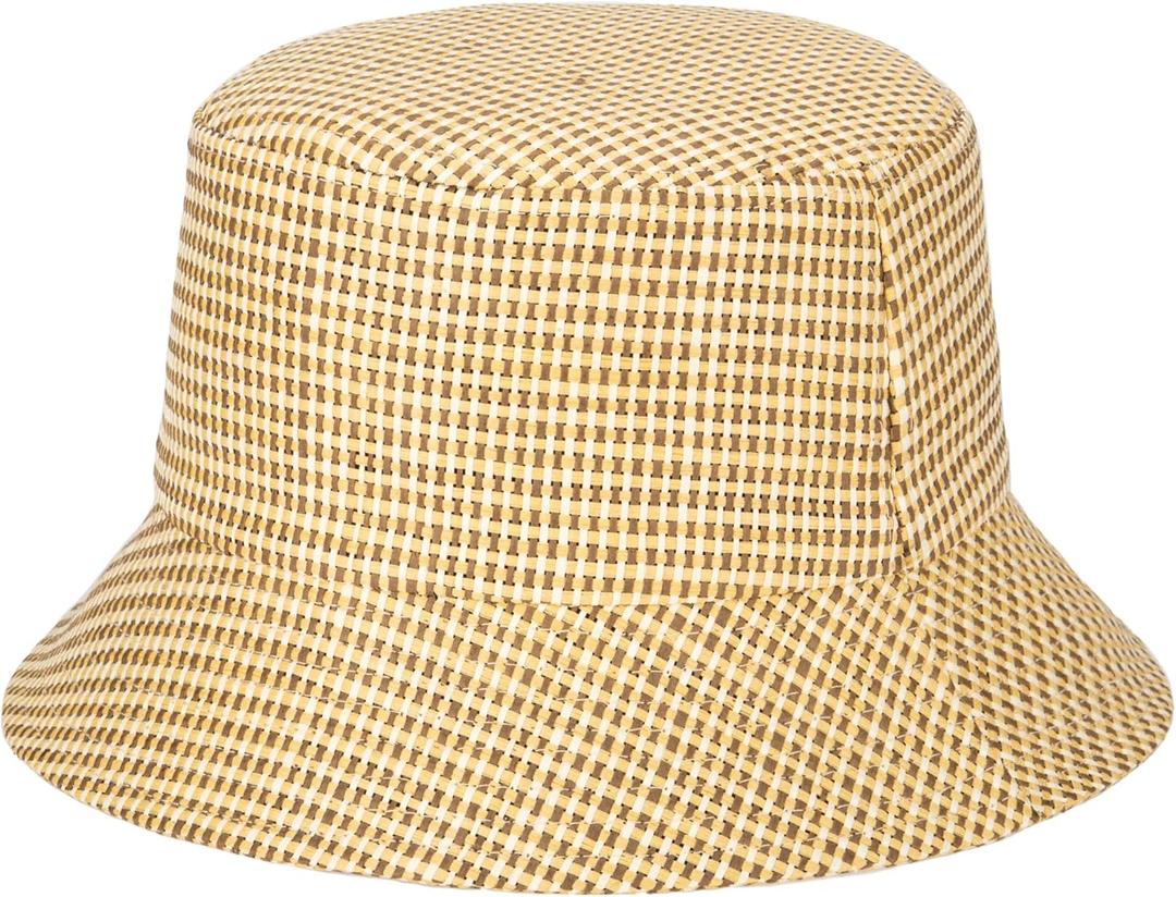 San Diego Hat Co. Women's Women's Textured Woven Bucket Hat (Beige)