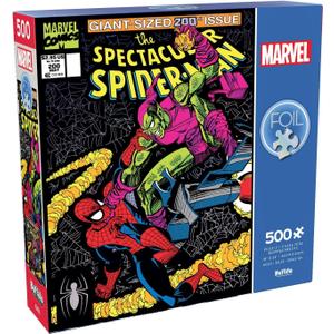 Buffalo Games - Foil Puzzle - Marvel's The Spectacular Spider-Man - 500 Piece Jigsaw Puzzle