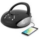 GPX Portable CD Player Boombox with AM/FM Stereo Radio, Battery Operated, BC112B 