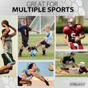Frelaxy Padded Elbow Forearm Sleeves 2 Pack Compression Crashproof Arm Pads for Football Basketball Volleyball Soccer