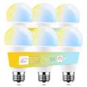 ILC Alexa Light Bulbs, 12W, Smart Light Bulb Compatible with Alexa Required Echo Device, 2700K-6000K Warm White to Daylight Turnable, A19 E26 No Hub Required (6 Packs)