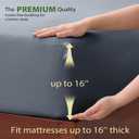 FreshCulture Bamboo Fitted Sheet, Cooling Sheets Full Size, Viscose Derived from Bamboo, Durable and Ultra Soft Breathable Bottom Sheets, Full, Slate Blue