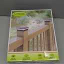 Solar Post Cap Lights 12 Pack, Fence Post Solar Lights, Warm White/Cool White Lighting, Black Waterproof Outdoor Post Lights for Garden Patio Porch, 4x4, 5x5 or 6x6 Vinyl/Wooden Posts