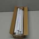 2 Pack Spring Tension Curtain Rod 32-76 inch, Adjustable Expandable Tension Curtain Rod No Drilling, Tension rods for Window Doorway Kitchen Curtain, White