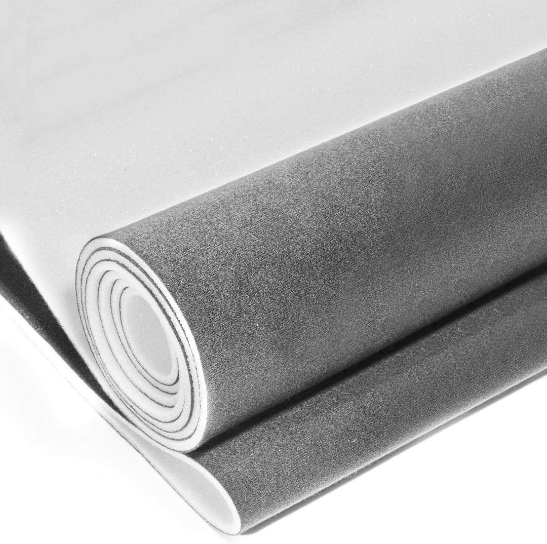 2025 Upgraded 96" L  60" W Suede Car Roof Fabric with Foam BackingCompatible with Accord/CR-V/Camry/Ford and Most Models,Original Size Fit and Home DIY (Grey, 9660) (Gray)