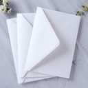 PONATIA 50 PCS/Pack A7 Envelopes, 5.25 x 7.25'' White Envelope, Perfect for 5 x 7 Wedding Invitation Cards, Christmas Gift Cards Envelopes, Acrylic Invitations, Photos