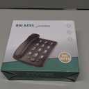 Big Button Phone for Elderly, JeKaVis J-P02 Amplified Phones for Hearing Impaired Aid Home Corded Phone Landline for Seniors Phone for Hard of Hearing House Phone, White