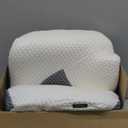 Osteo Cervical Pillow for Neck Pain Relief, Hollow Design Odorless Memory Foam Pillows with Cooling Case, Adjustable Orthopedic Bed Pillow for Sleeping, Support for Side Back Sleepers (Queen, 25.5 x 16.5 x 5.2/4.1 inches), Dark Grey