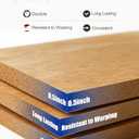 Mollywell Wood Panels for Wall, Time-Saving Installation, Versatile Wood Slat Wall Decor, Enhanced Acoustic & Sound Proof Fluted Design for Home & Office, 2 Pcs White Oak, 47.2x23.6 Inch