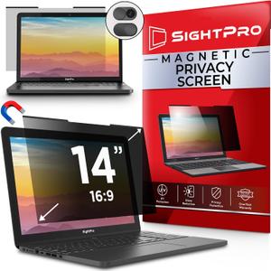 Magnetic Laptop Privacy Screen 14 Inch 16:9 - Removable Computer Privacy Filter Shield and Protector