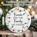 Friendship Ornaments - Christmas Ornaments for Best Friends - Bestie Gifts, Presents for Christmas - Friends are The Family