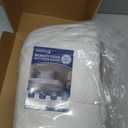 Moonsea Mattress Topper Cover (Cover Only) Twin Size, 3-4 Inch Zippered Viscose Made from Bamboo Cover for Latex Mattress Topper, Removable Memory Foam Mattress Topper Cover with Straps