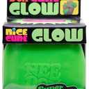 Schylling NeeDoh Nice Cube Glow - Sensory Toy with a Super Solid Squish - Glows in the Dark and Always Returns to its Square Shape - (1 Cube Per Pack)