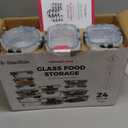 FineDine 24 Piece Premium Borosilicate Glass Meal Prep Containers Glass - Airtight Food Storage Containers with Lids, Hinged Locking Lid, BPA Free, For Meal Prep/Freezer/Oven