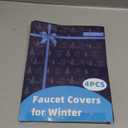 Outdoor Faucet Covers for Winter 4 Pack Faucet Cover Freeze Protection Insulated Anti-Freeze Waterproof Material Reusable Faucet Cover Socks for Various Faucet Spigot,Pipe,Garden Hose Bib