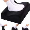 Foot Rest for Under Desk at Work,at Work Soft Ergonomic Footrest,Support Foot Pillow,Heel Chair,Leg Elevation Pillow,(Black)