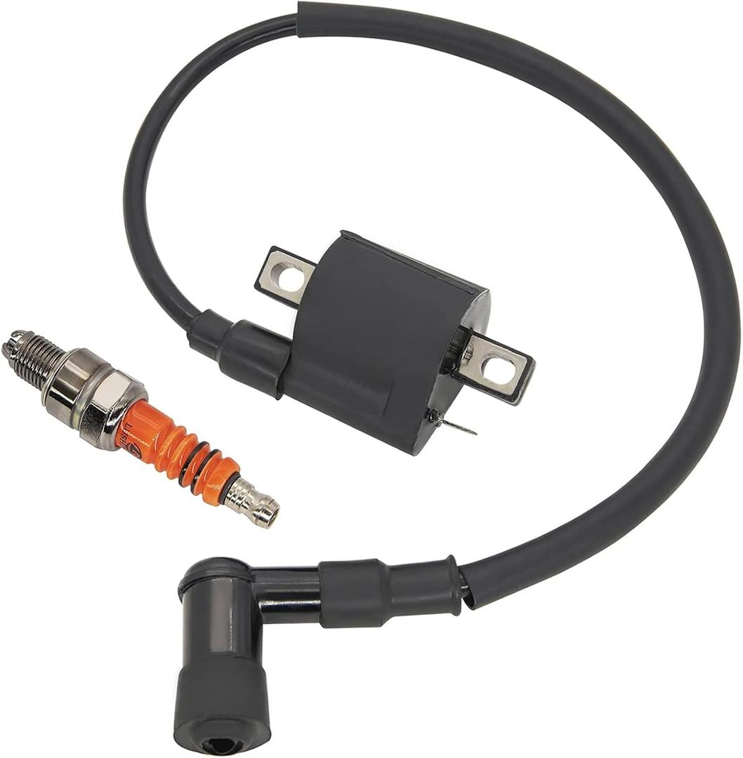 High Performance Ignition Coil & Spark Plug Kit for Yamaha PW80, PW50 (1981-2009) | Includes A7TC Plug | Replaces 4JP-82310-00-00