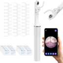 Electric Visual Dental Flosser Picks for Teeth Cleaning, 50 Replaceable Heads, and 20 Cleaning Pads Portable for Sensitive Gums, Flossers for Adults, Dentist Recommended, Water Flosser Alternative