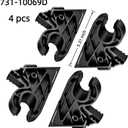 4 Pack 731-10069D Hood Pivot Bracket Fits Cub Cadet/MTD Lawn Mower - Fits Model: GT XT1 XT2 50 SLX54 SLX50 GX54 GX50 ST54 247202420 247270480 247270550, Replaces 731-10069A, 731-10069B, 731-10069C