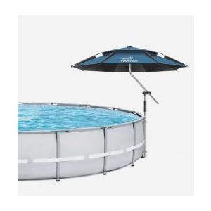 Above Ground Pool Umbrellas, Outdoor Pool Sunshade for Oval or Rectangular Swimming Pools, Multi-functional Patio Umbrella for Garden, Must have Pool Accessories