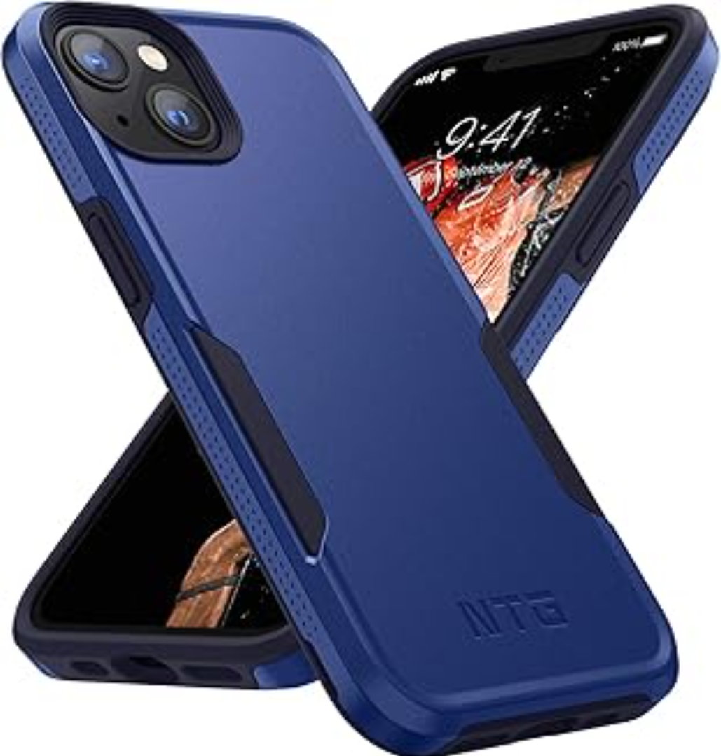 NTG【2023 New Designed for iPhone 15 Pro Max Case, Heavy-Duty Tough Slim Shockproof [2 Layer Structure][Military Grade Protection] Phone Case for iPhone 15 Pro Max(6.7 Inch), Cobalt Blue