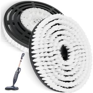 2 Pack Replacement Brush Heads for Shark Steam Mop S7000/S7001/S8201 Series, Deep Cleaning for Tiles Hardwood Floor (White)