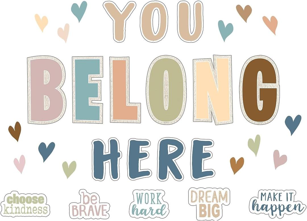 Teacher Created Resources Everyone is Welcome You Belong Here Bulletin Board (TCR7168)