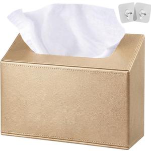 Hand Towels Box Cover Holder,PU Leather Hand Towel Case Compatible with Kleenex Disposable Paper Hand Towels