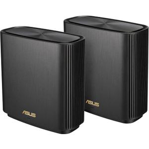 ASUS ZenWiFi XT9 AX7800 Tri-Band WiFi6 Mesh WiFiSystem (2Pack), 802.11ax, up to 5700 sq ft & 6+ Rooms, AiMesh, Lifetime Free Internet Security, Parental Controls, 2.5G WAN Port, UNII 4, Charcoal