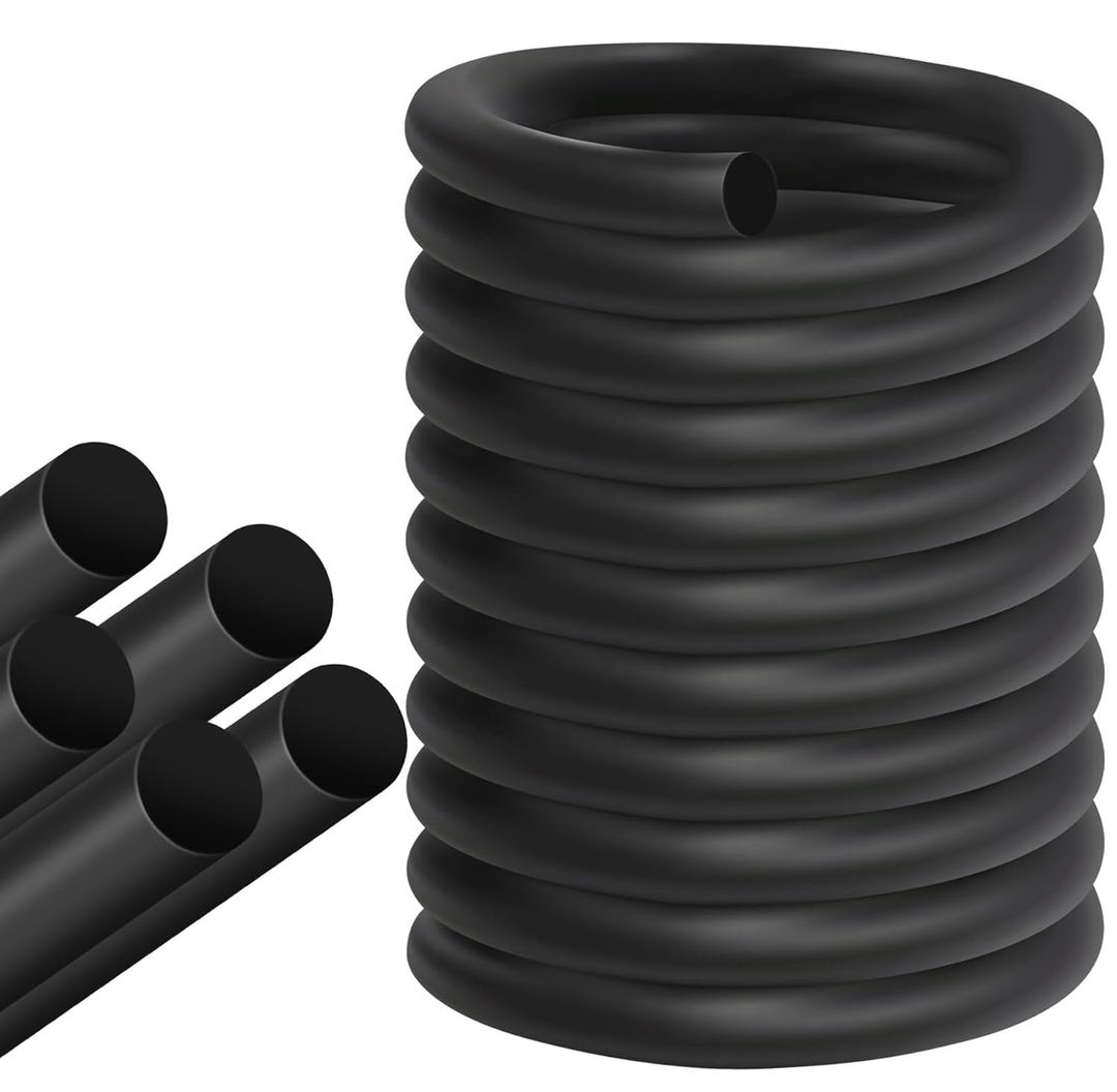ToLanbbt Backer Rod EPDM Rubber 1" Diameter x 20' Length Caulk Saver Door Window Weather Stripping Seal for Concrete Filling Joints and Gaps (Black)