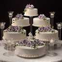 6 Tier Clear Wedding Cascade Cupcake Cake Stand (Style R600)