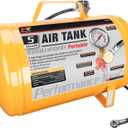 Performance Tool W10005 Hi-viz 5-Gallon Horizontal Portable Air Tank With Tire Air Chuck , Yellow