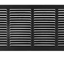 30"w X 8"h Steel Return Air Grilles - Sidewall and Ceiling - HVAC Duct Cover - Black [Outer Dimensions: 31.75"w X 9.75"h]