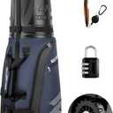 Golf Travel Bags for Airlines with Wheels & ABS Hard Case Top, Protect Your Clubs, Waterproof 1680D Oxford Fabric and Oversize Tank Wheels, Lightweight and Easy to Maneuver 55" by 12"by 15"