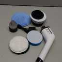 Electric Spin Scrubber, Cordless Cleaning Brush Scrubber for Home, 8 Replaceable Brush Heads-90Mins Work Time, 3 Adjustable Size, 2 Speeds for Bathroom Shower Bathtub Glass Car