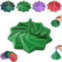 3D Printed Expanded Sensory Fidget Star,Expandable Fractal Fidget Toys Hexagon with Handle,Honeycomb Whirling Spiral Design,for Adults, Perfect for Christmas, Birthday Gifts (M1, 3.54in)