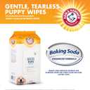 2 x Arm & Hammer Dog Grooming Wipes, Deodorizing Dog Cleaning Wipes with Coconut Water, Gentle for Dogs and Puppies, Paraben and Sulfate Free Formula, Light Coconut Scent, 100 Count